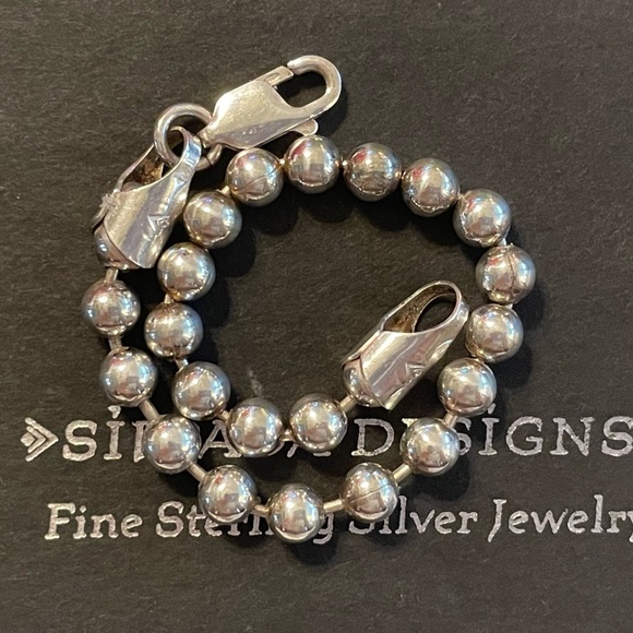 Silpada Sterling Silver 5mm Bead Ball Bracelet RARE B0966 - Picture 5 of 10